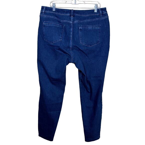 J.Jill Denim Premium-Flex High-Rise Leggings Blue Women's Plus Size 18 Casual - Picture 2 of 11